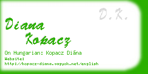 diana kopacz business card